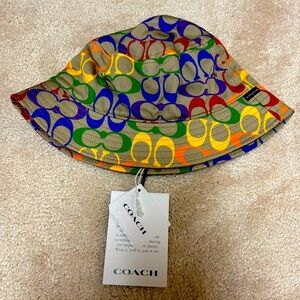 Authentic Rainbow Pride Collection Coach Bucket Hat